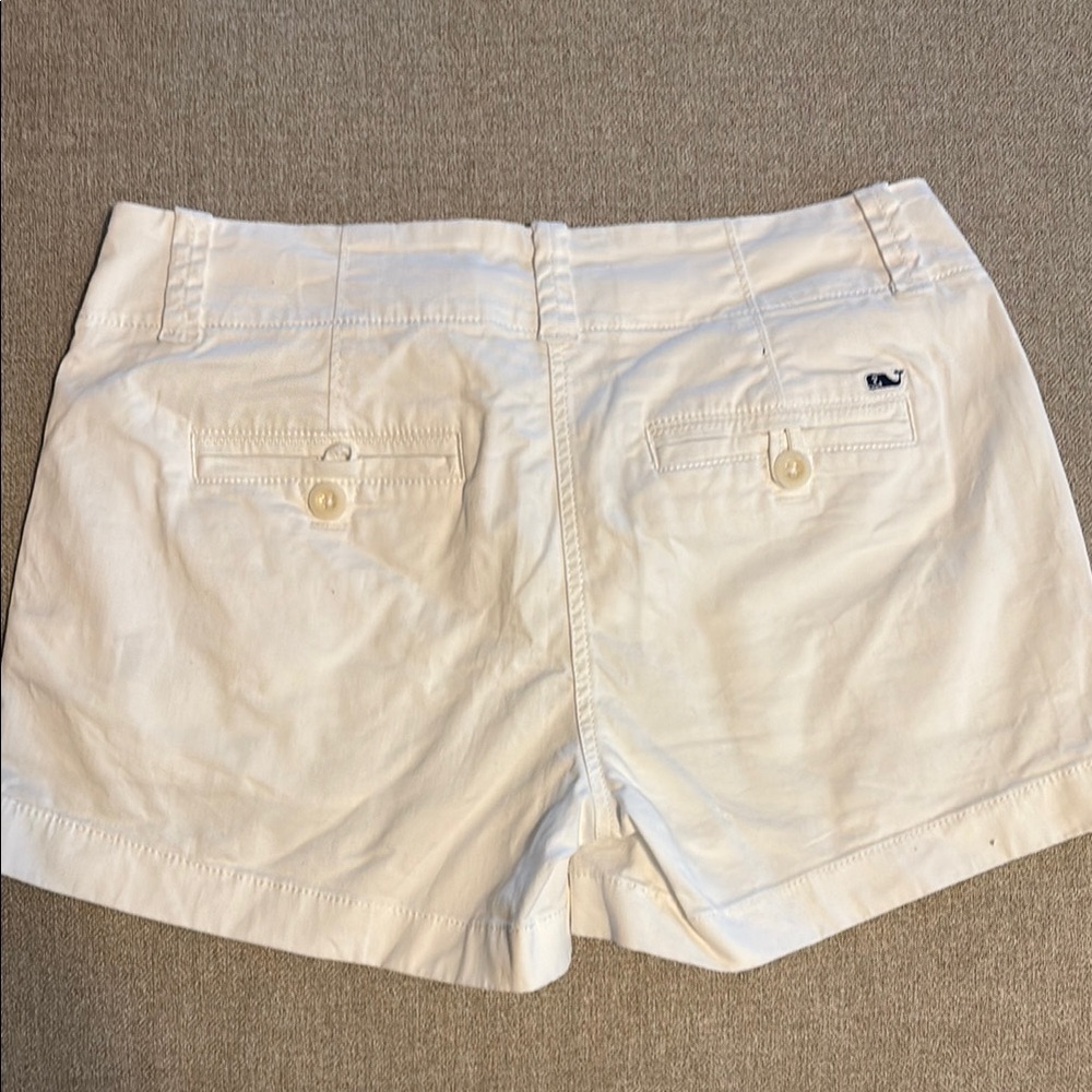 Vineyard Vines White Cargo Shorts Classic Cotton Blend